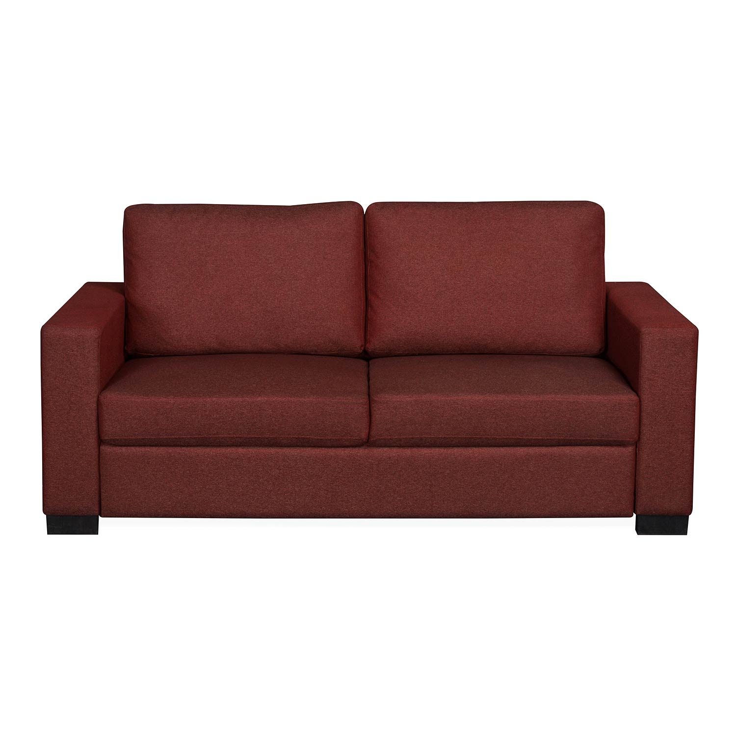 Nilkamal Array 3 Seater Ron Arm Sofa (Maroon)