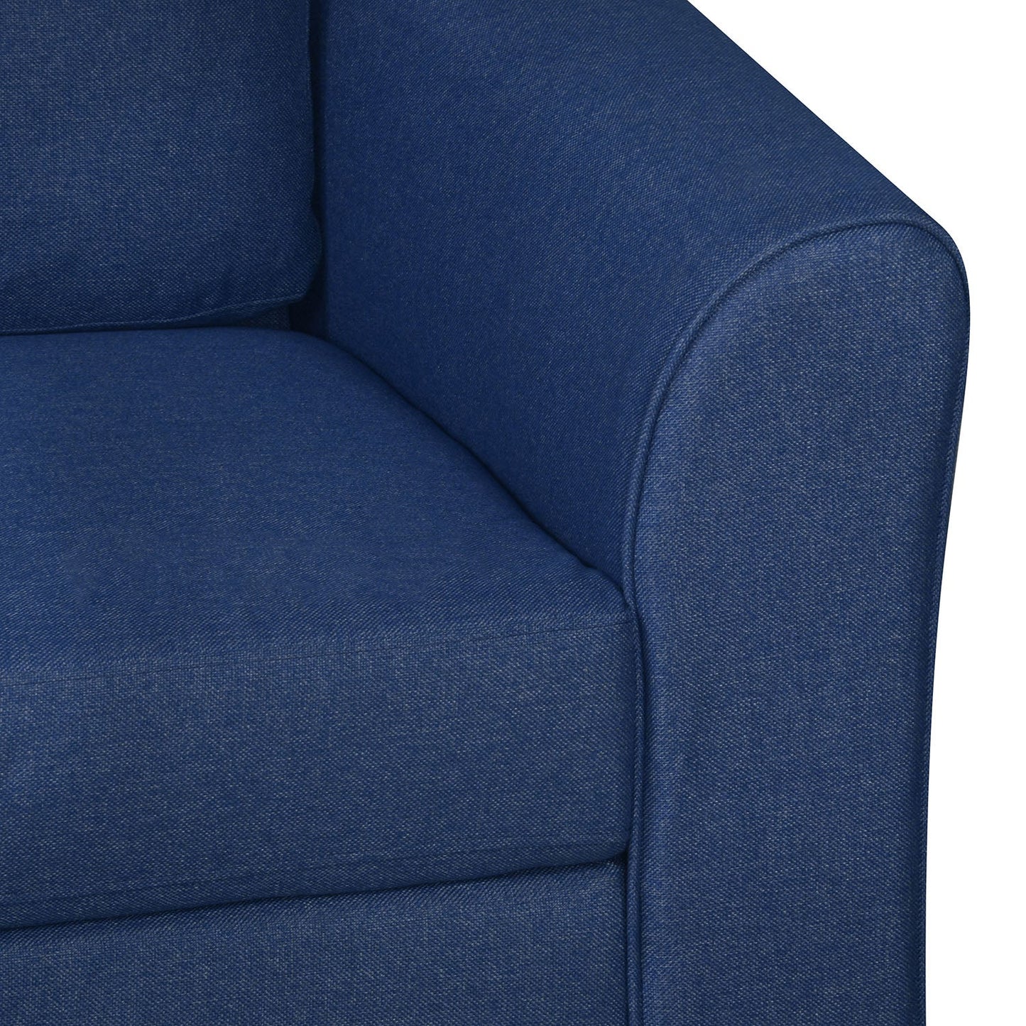 Nilkamal Array 3 Seater Mike Arm Sofa (Blue)