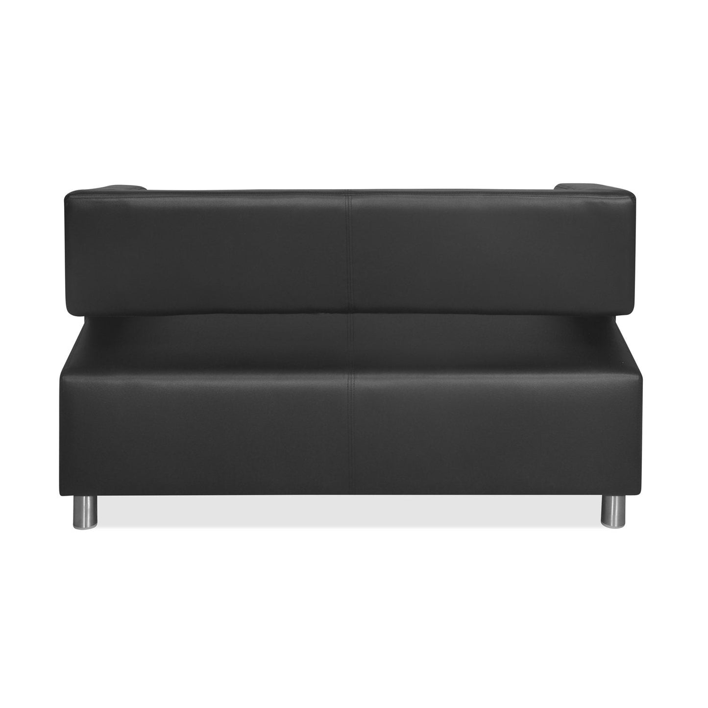 Nilkamal Arrow Leatherette 2 Seater Sofa (Black)