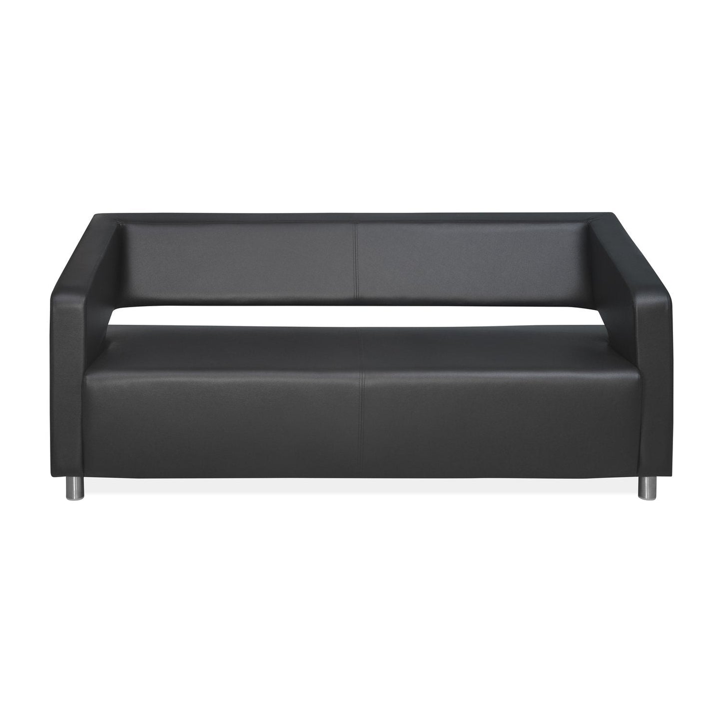 Nilkamal Arrow Leatherette 3 Seater Sofa (Black)