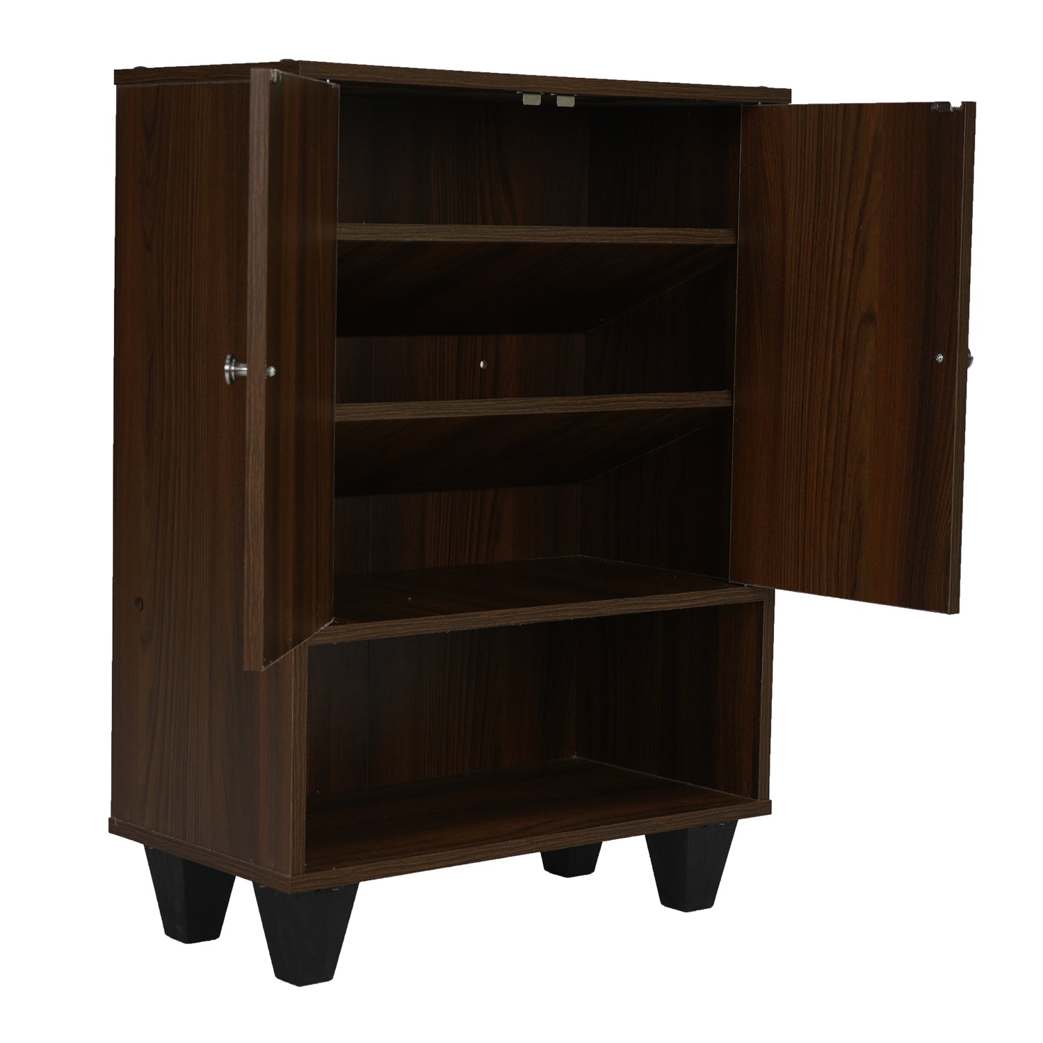 Nilkamal Astero Engineered Wood Shoe Cabinet (Walnut)
