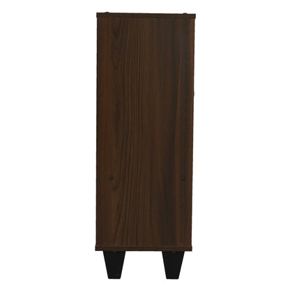 Nilkamal Astero Engineered Wood Shoe Cabinet (Walnut)