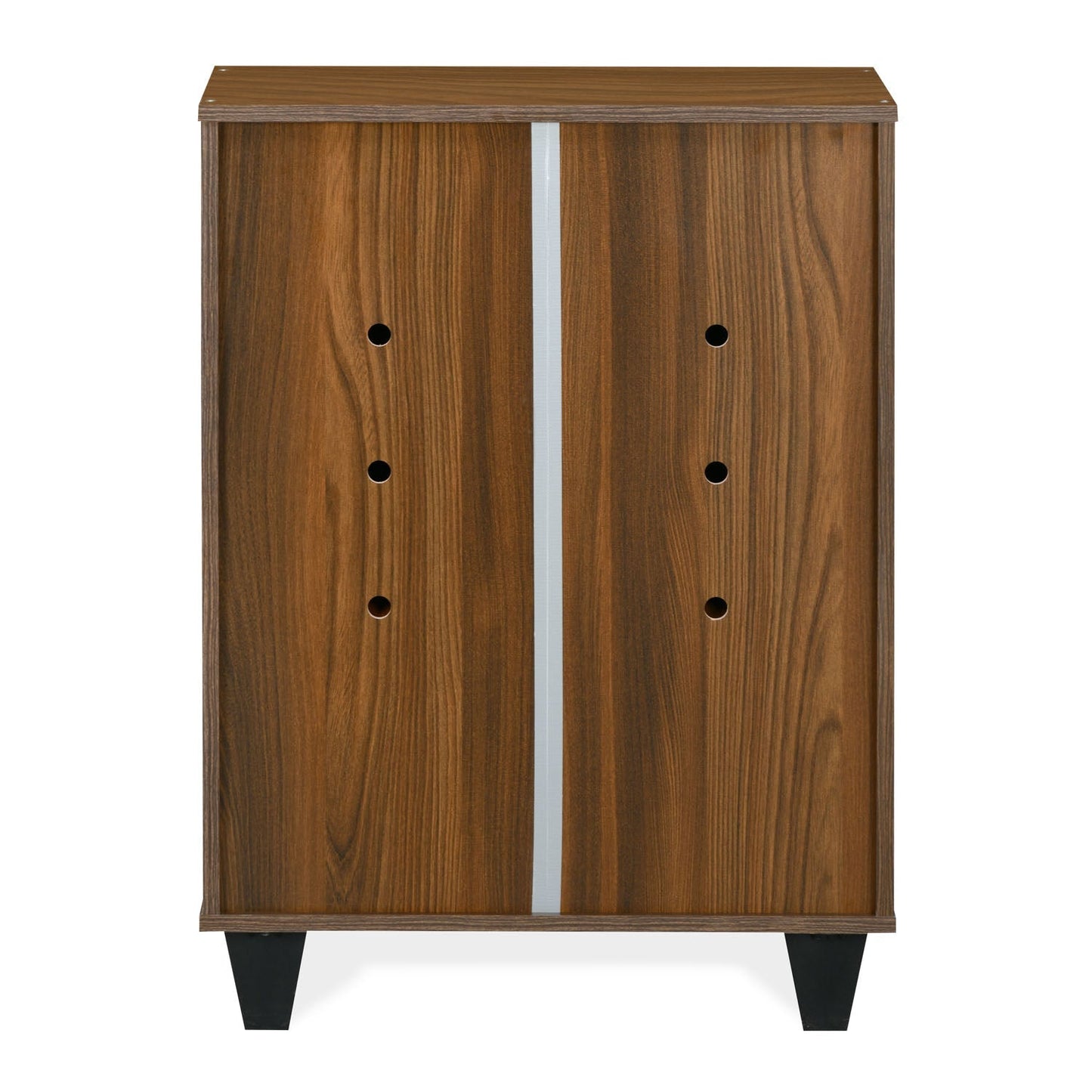 Nilkamal Astero Engineered Wood Shoe Cabinet (Walnut & White)