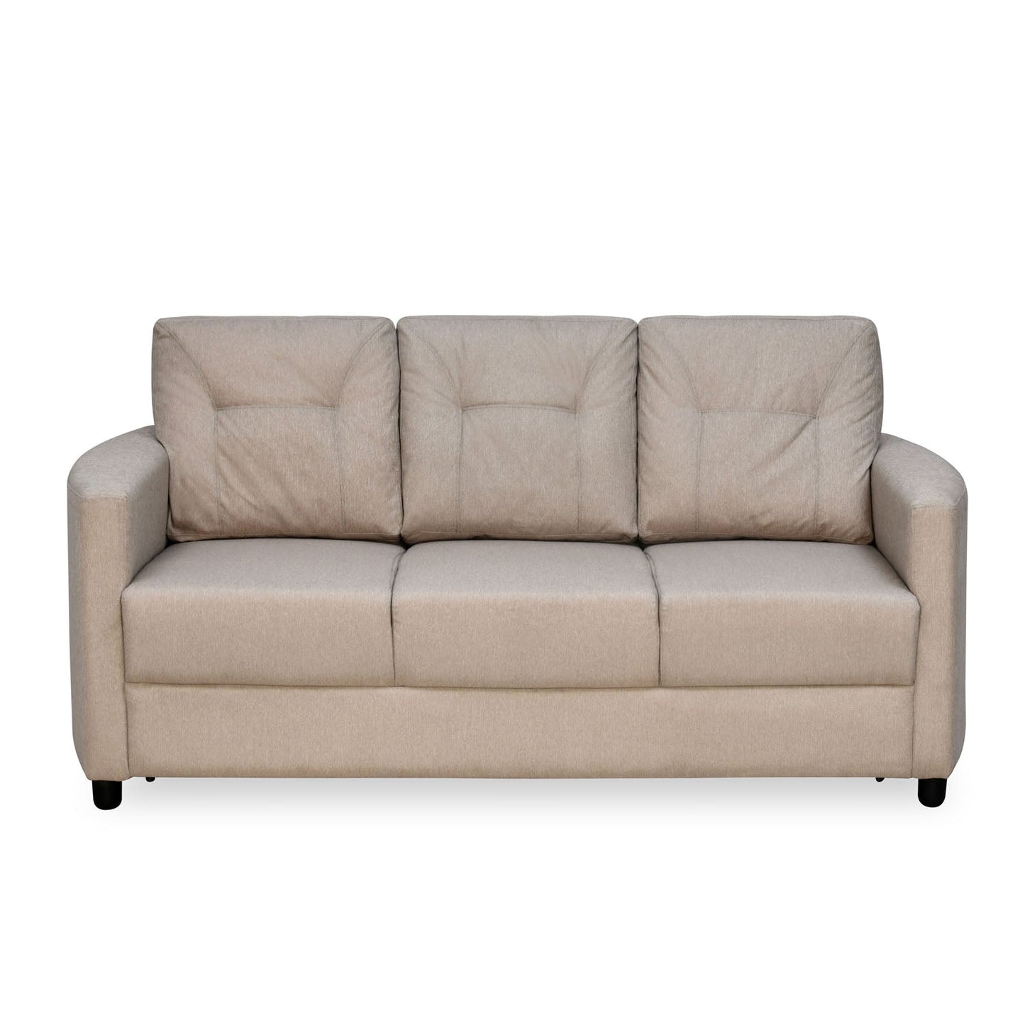 Nilkamal Astonic 3 Seater Fabric Sofa (Beige)