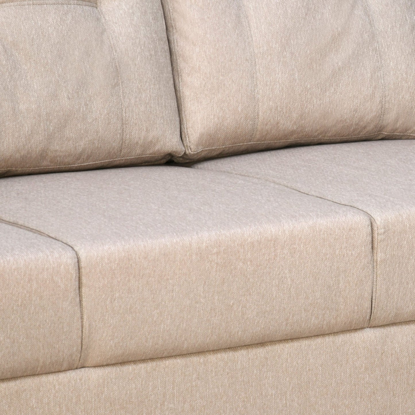 Nilkamal Astonic 3 Seater Fabric Sofa (Beige)