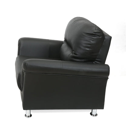 Nilkamal Aurich 1 Seater Sofa (Black)