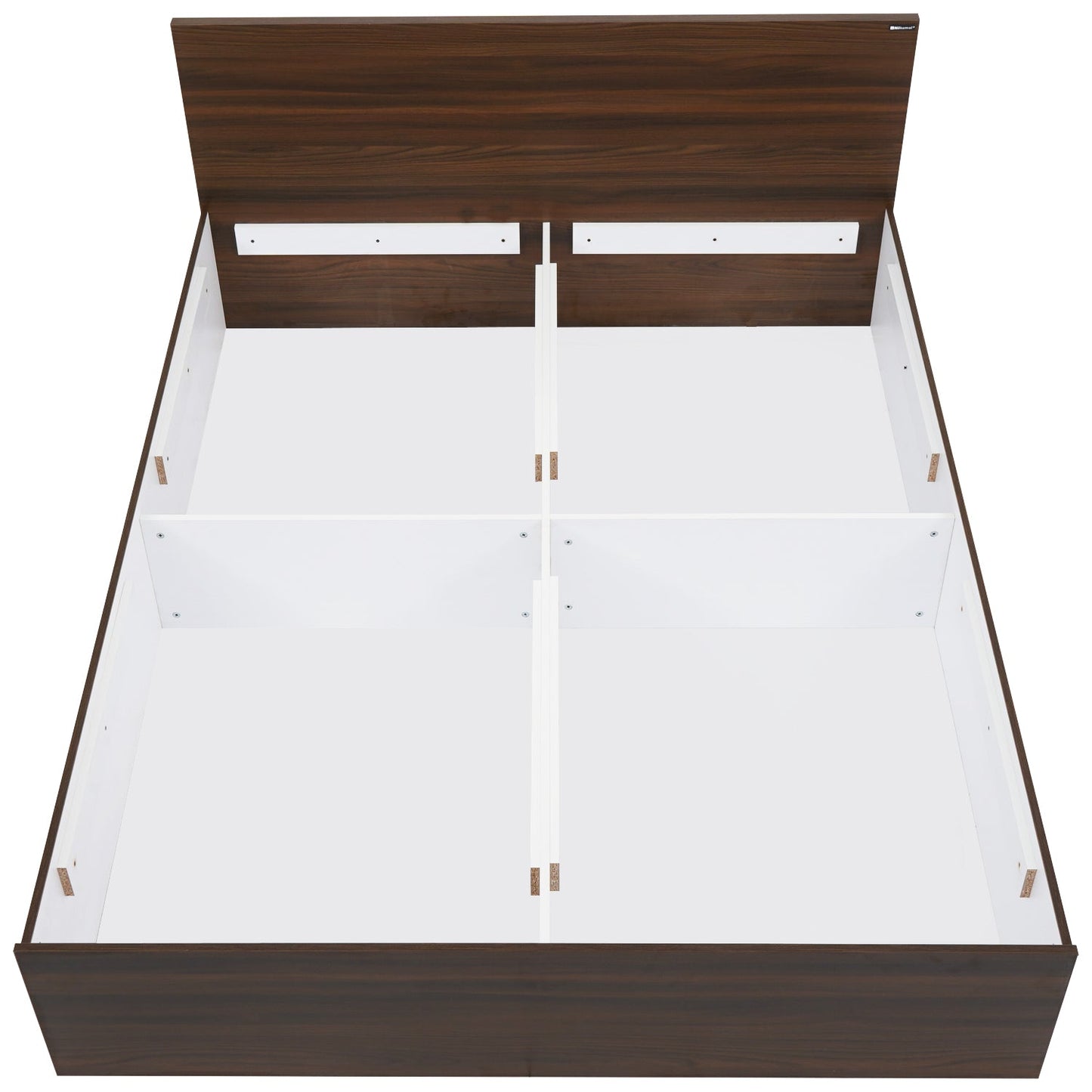 Nilkamal Arthur King Bed with Storage (Walnut)