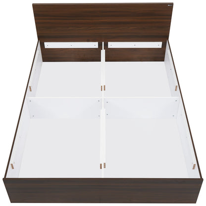 Nilkamal Arthur King Bed with Storage (Walnut)