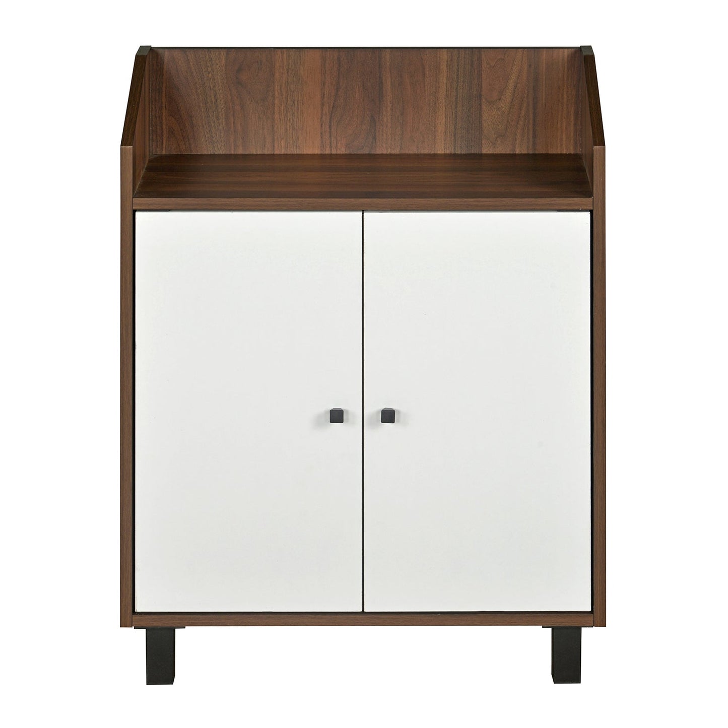 Nilkamal Aze Shoe Cabinet (Walnut & White)