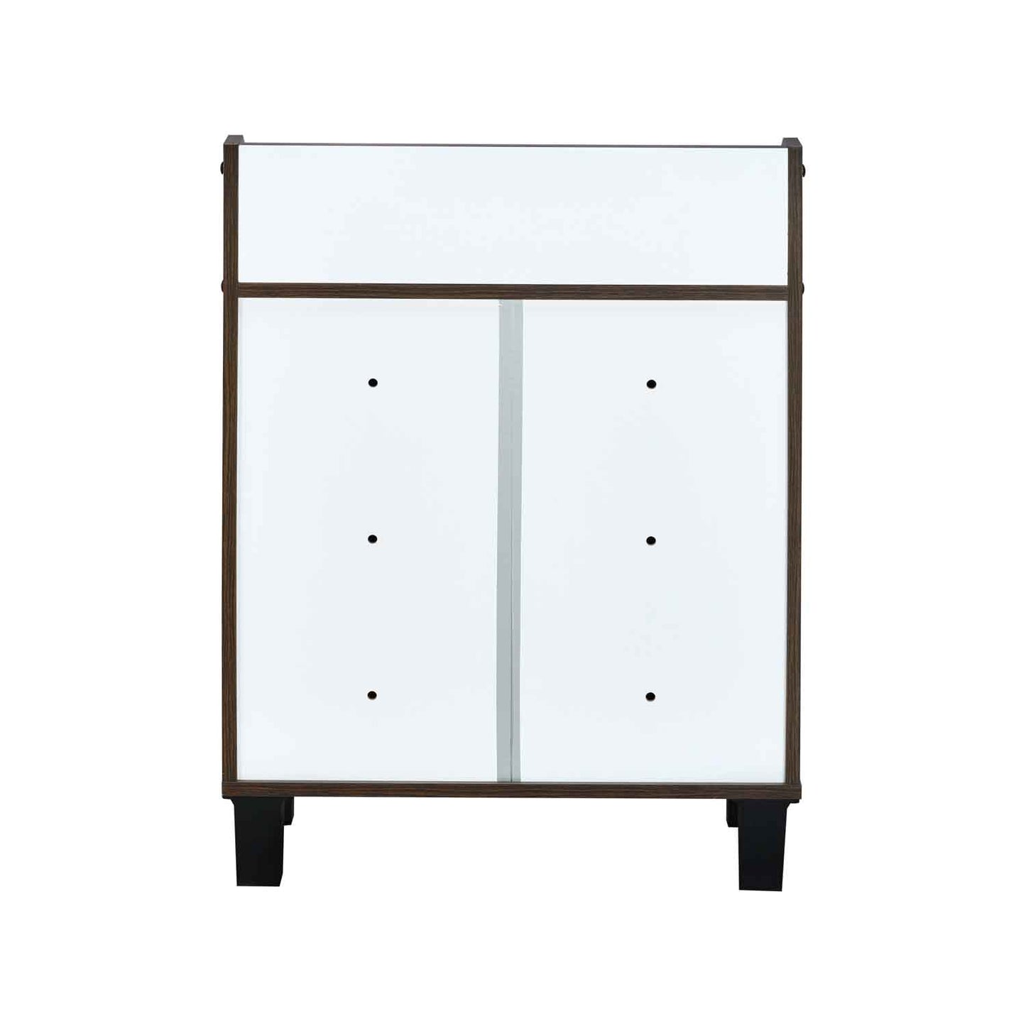 Nilkamal Aze Engineered Wood Shoe Cabinet (Walnut & White)