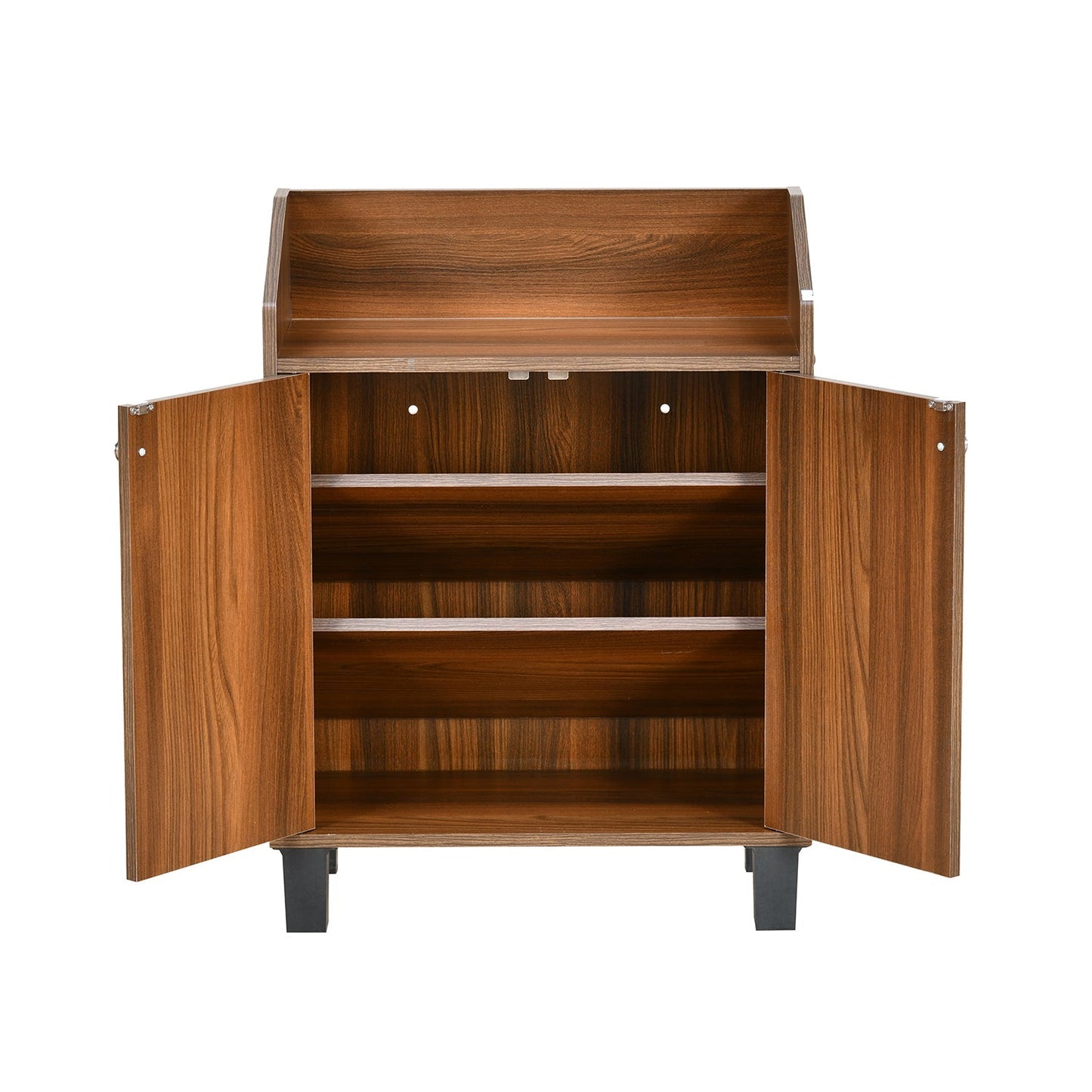 Nilkamal Aze Engineered Wood Shoe Cabinet (Classic Walnut)