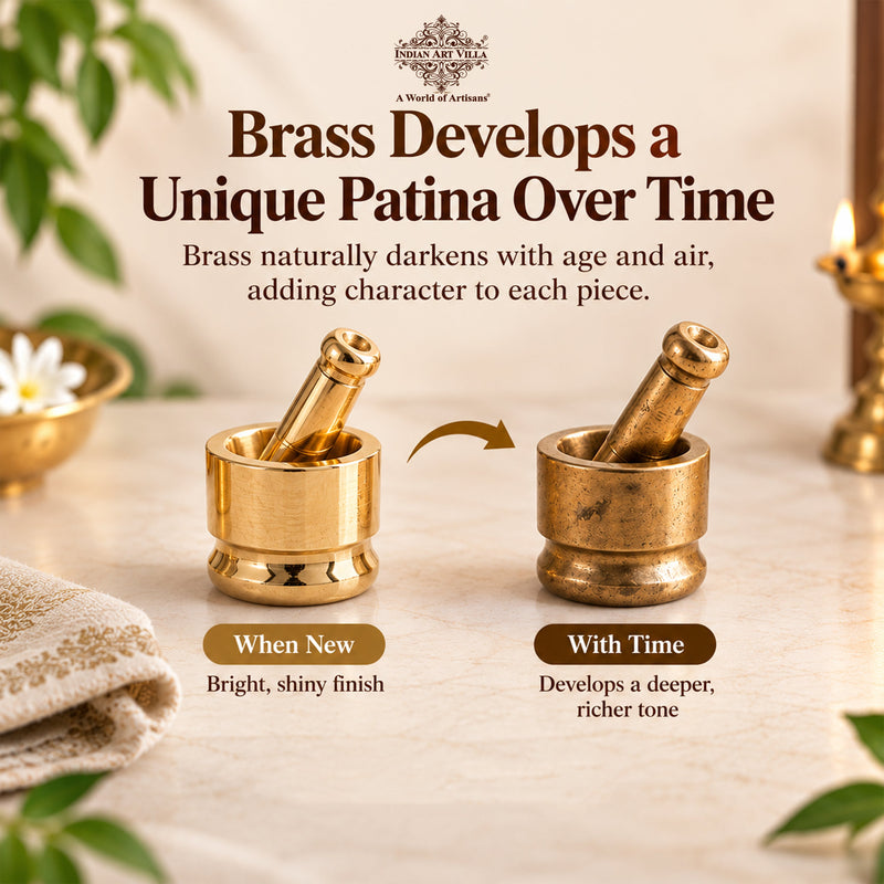 Gouri Amma Set – 5-Piece Miniature Brass Ritual & Gifting Set