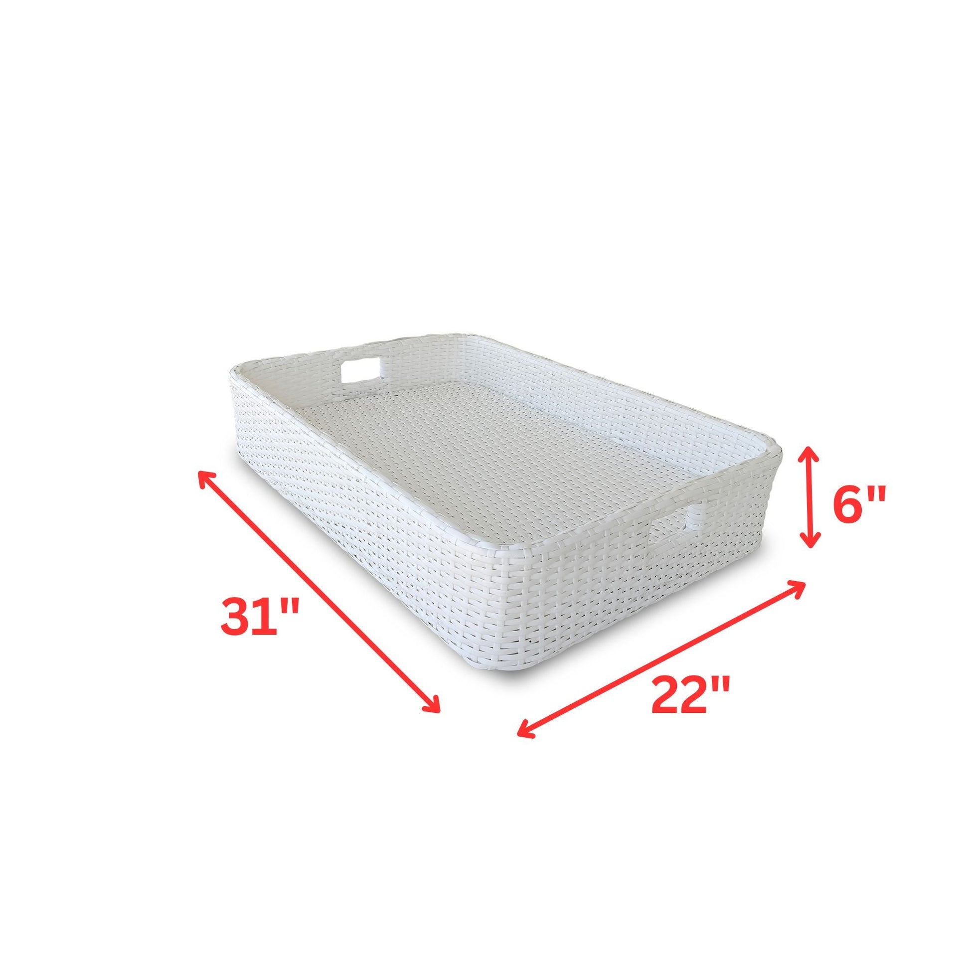 Rocío Luxury Floating Serving Tray For Swimming Pool - White( Rectangle )
