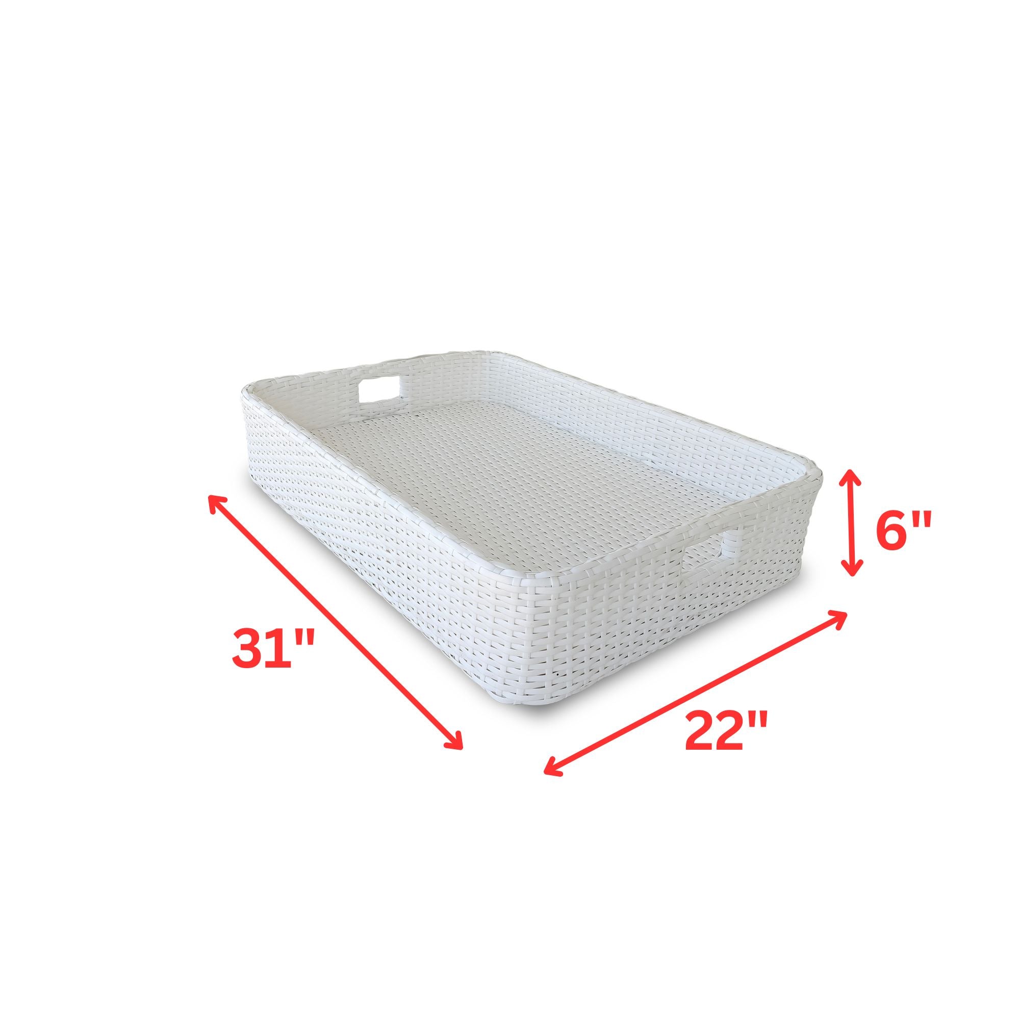 Rocío Luxury Floating Serving Tray For Swimming Pool - White( Rectangle )
