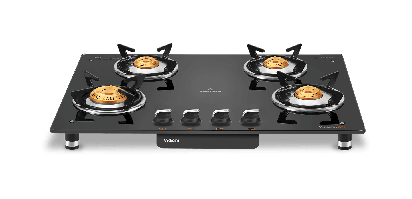 AIR SILVER 4Burner Gas Stove VIDIEM