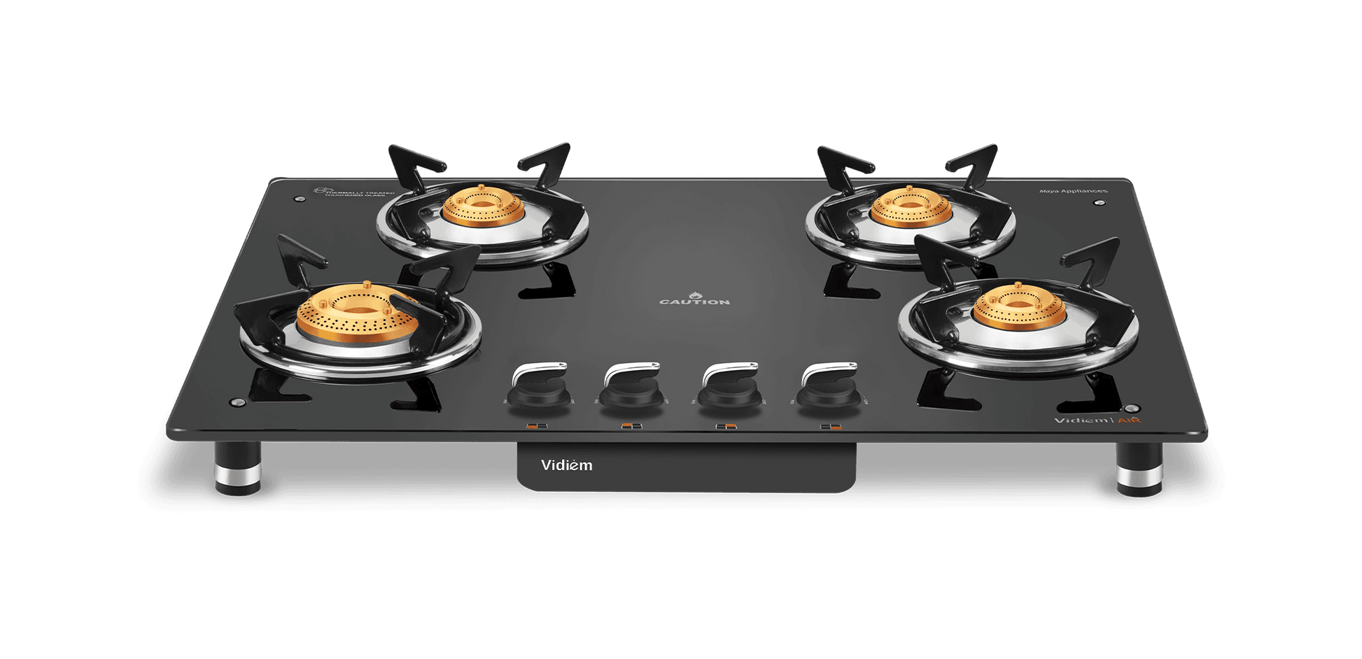 AIR SILVER 4Burner Gas Stove VIDIEM