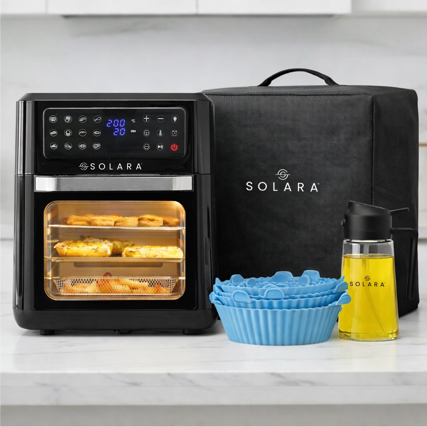 SOLARA Large Digital Air Fryer Oven (12L)