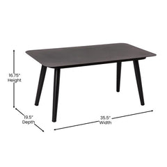 Anatole Outdoor Sofa Set 2 Seater, 2 Single seater and 1 Center Table, Braid & Rope (Black)