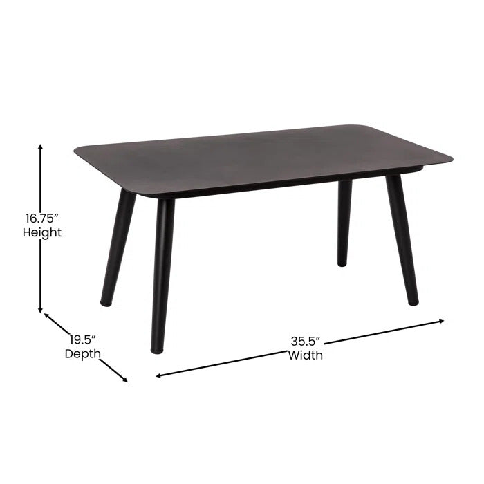 Anatole Outdoor Sofa Set 2 Seater, 2 Single seater and 1 Center Table, Braid & Rope (Black)