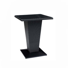 Neri Outdoor Patio Bar Set 2 Chairs and 1 Table Set Black