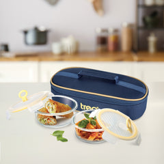 All Fresh Borosilicate Glass Tiffin (Treo by Milton)