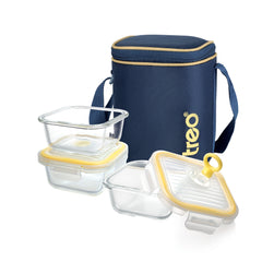 All Fresh Borosilicate Glass Tiffin (Treo by Milton)