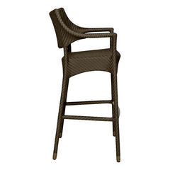 Baier Outdoor Patio Bar Chair 2 Chairs For Balcony (Dark Brown)