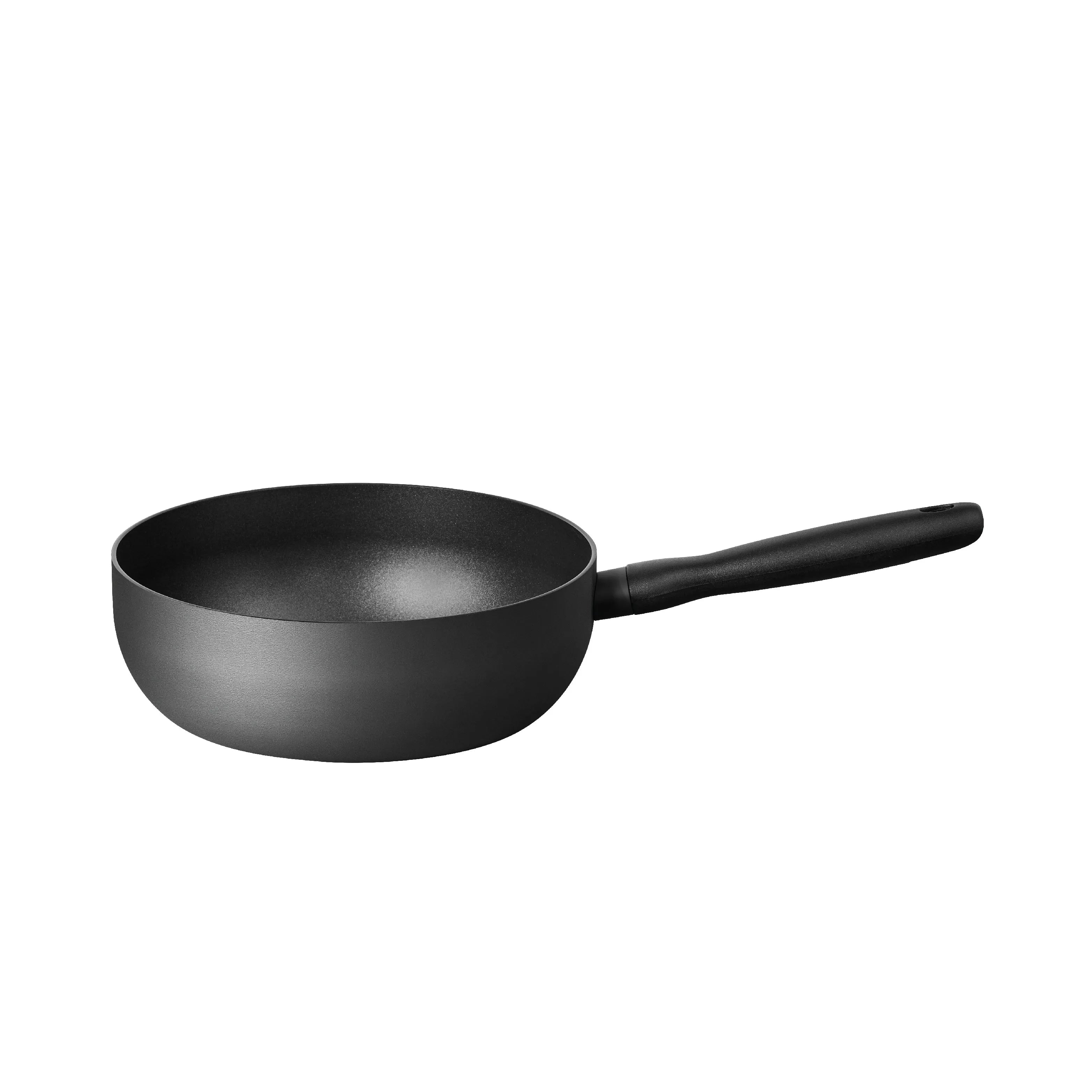 Meyer Bauhaus Nonstick Open Saucier, 24 cm, Dark Grey