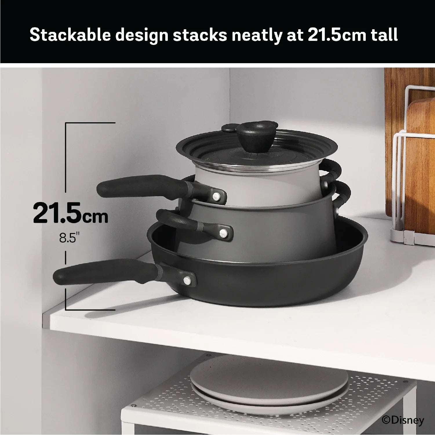 Meyer Disney100 Limited Edition 4 Piece Essential Set ( Nonstick Saucepan + Stockpot + Frypan and Universal Lid )