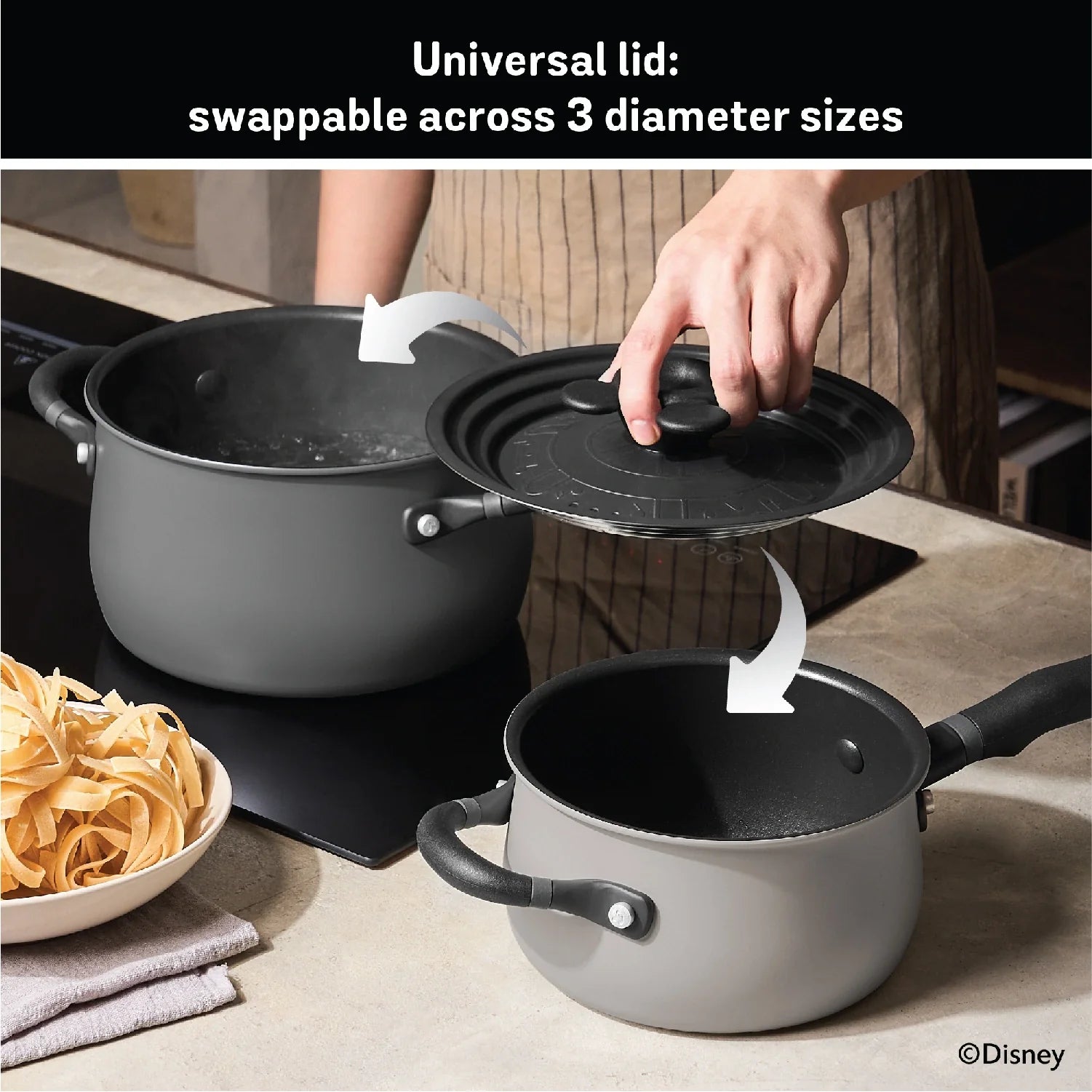 Meyer Disney100 Limited Edition 4 Piece Essential Set ( Nonstick Saucepan + Stockpot + Frypan and Universal Lid )