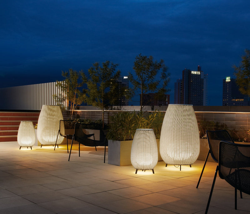 Fabel Outdoor Wicker Floor Lamp