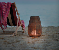 Fabel Outdoor Wicker Floor Lamp