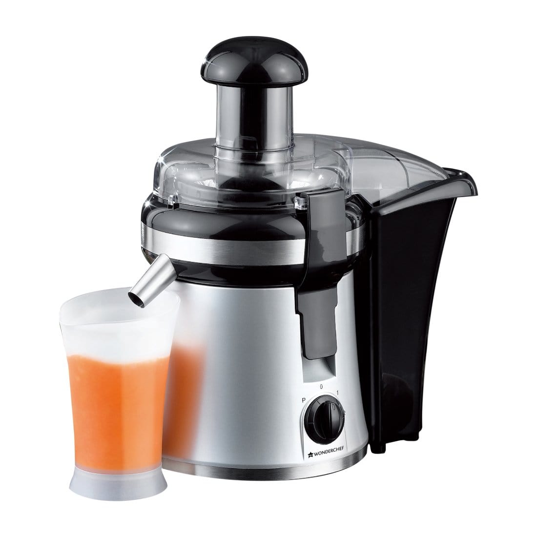 Wonderchef Prato Compact Centrifugal Electric Juicer for Fruits and Vegetables, 250W| Juicer Mesh with Stainless Steel S