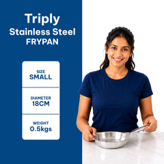 TriPly Stainless Steel Frypan