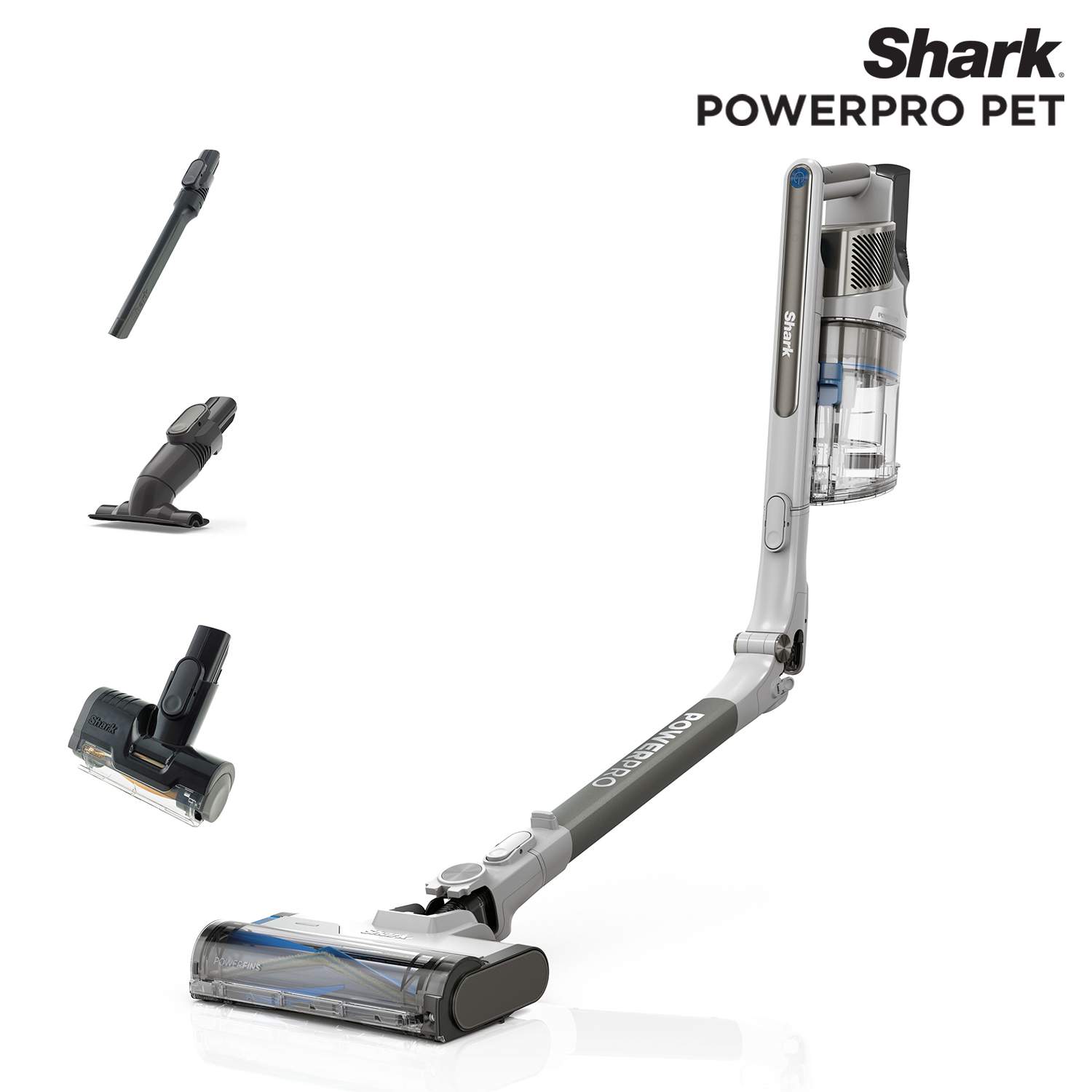 Shark PowerPro Pet Cordless Stick Vacuum (IZ380INT) | 180° Flex Wand & Handheld