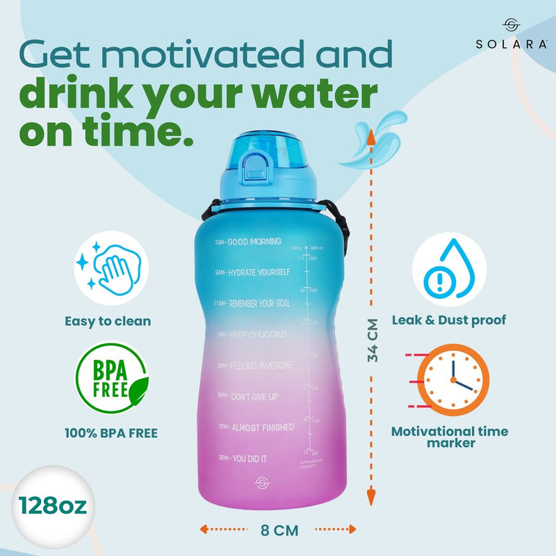Motivational Water Bottle 3.8 L