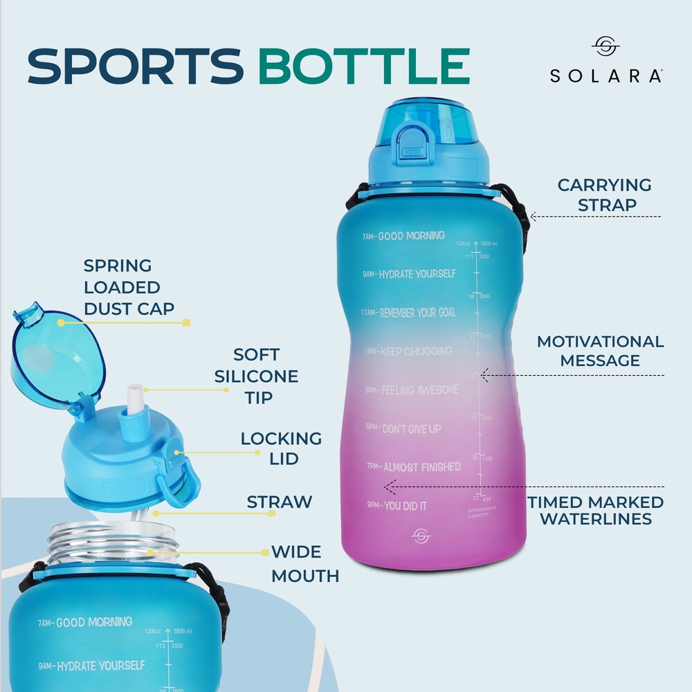 Motivational Water Bottle 3.8 L