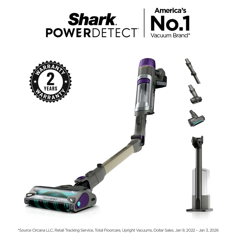 Shark PowerDetect Clean & Empty Cordless Stick Vacuum (IP3251INT) | Auto-Charging and Auto Empty Dock