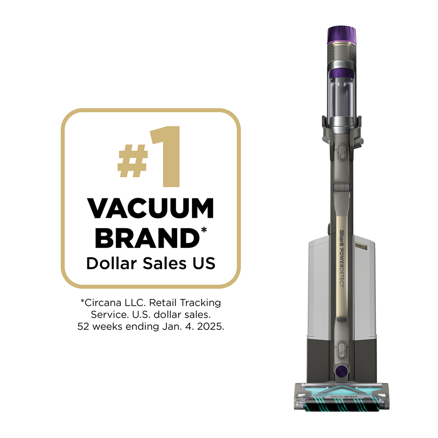 Shark PowerDetect Clean & Empty Cordless Stick Vacuum (IP3251INT) | Auto-Charging and Auto Empty Dock