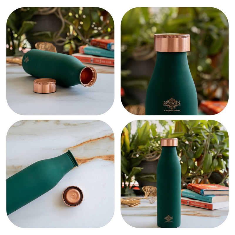 Pure Copper Bottle with Silk Finish - 900 ML