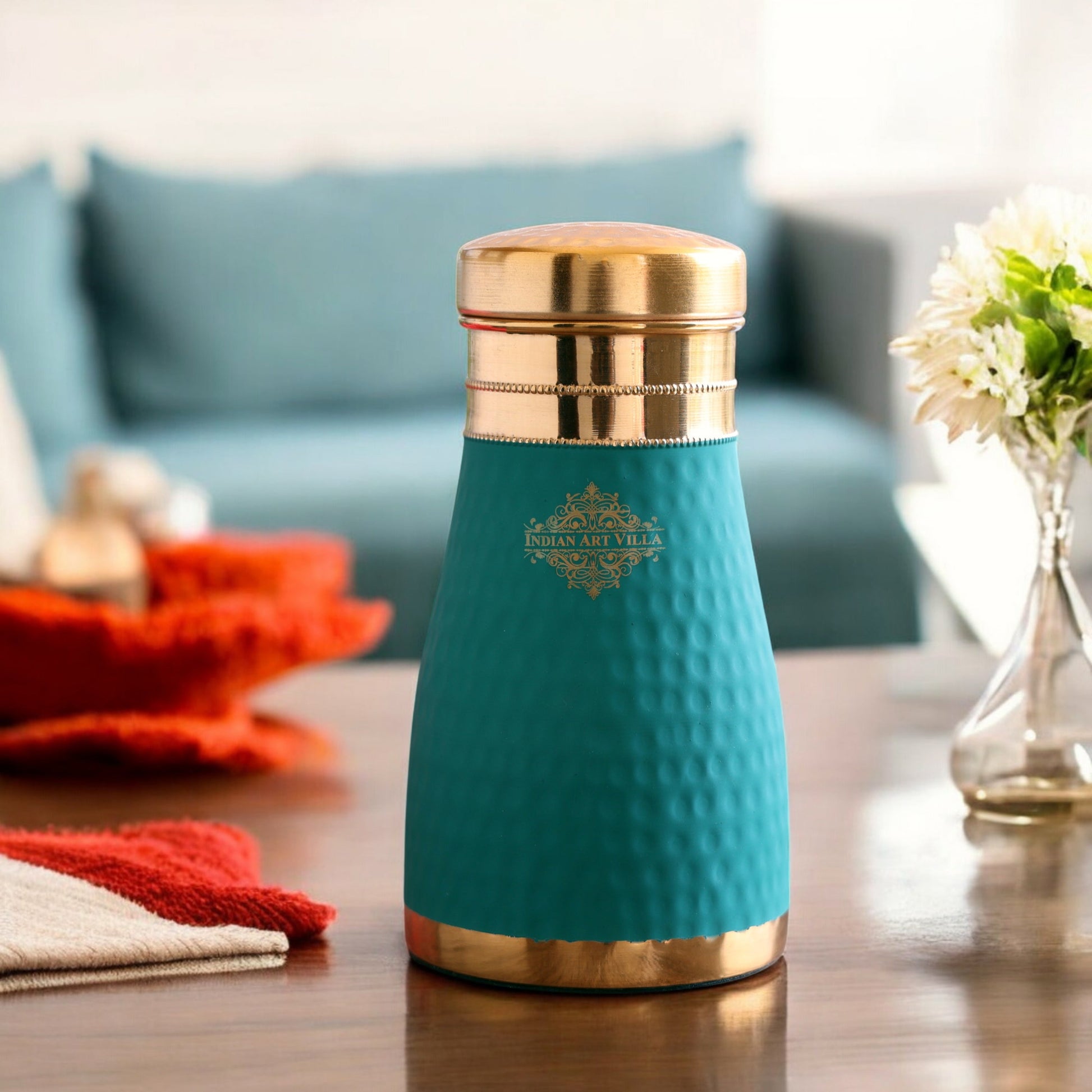 Personalized Copper Silk Finish Bedroom Water Bottle 950 ML