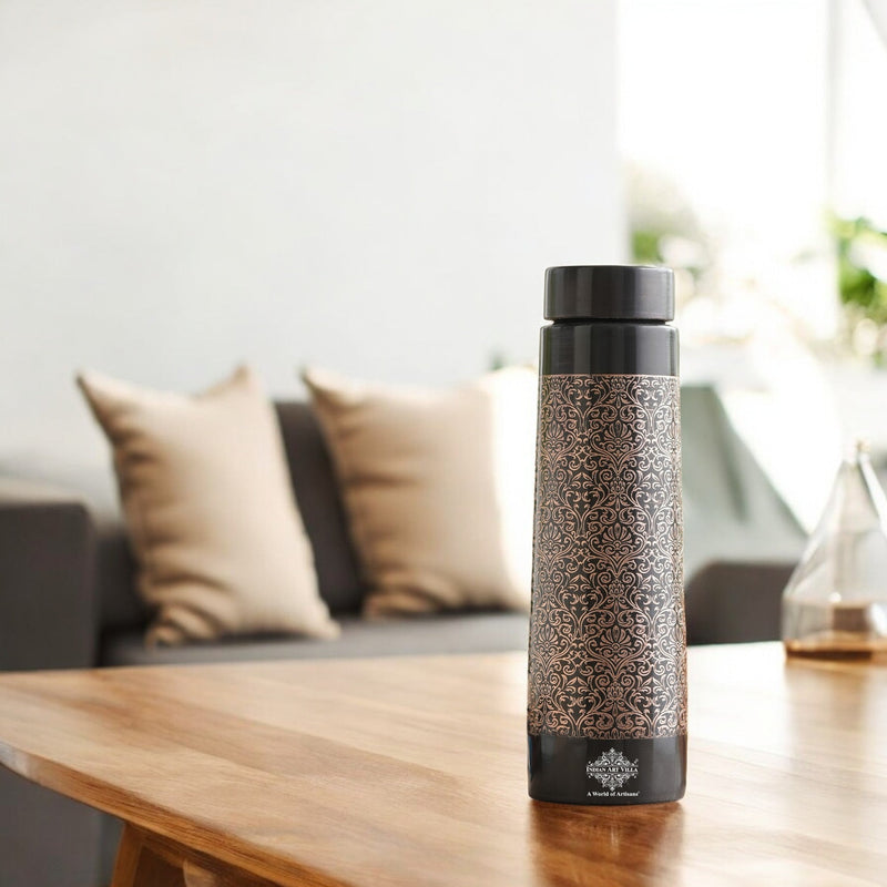 Pure Copper Water Bottle – Pyramid Shape, 900 ML
