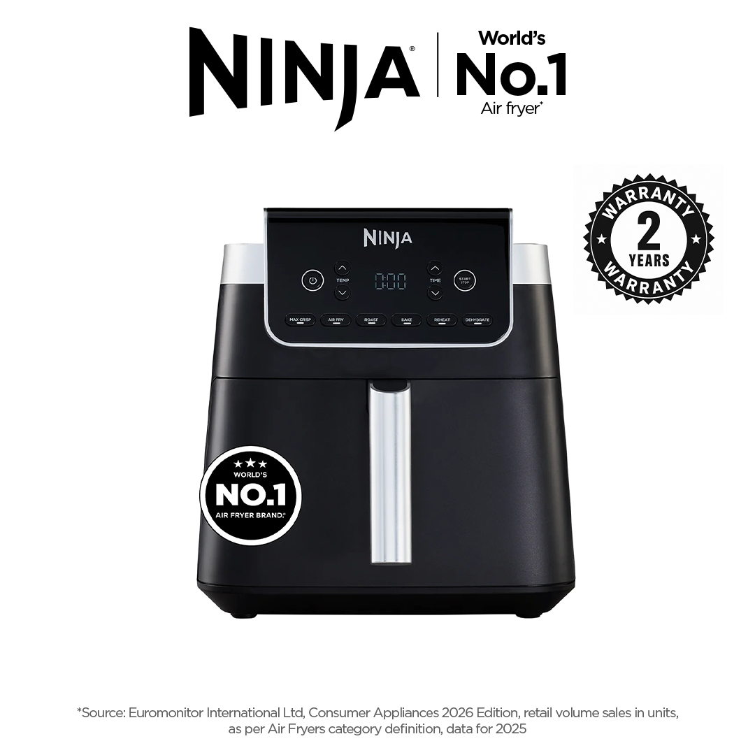 Ninja Air Fryer MAX PRO 6.2L (AF180IN) | Max Crisp Tech | Free from PTFE, PFOA & PFAS