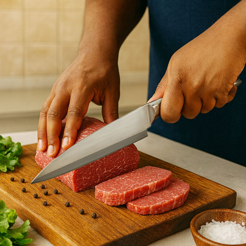 Stainless Steel Kitchen Knife Set - Pack of 2