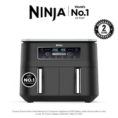 Ninja Foodi DualZone Air Fryer | 7.6L, 2 Drawers (AF300IN) | Cooking Surface Free from PTFE, PFOA & PFAS
