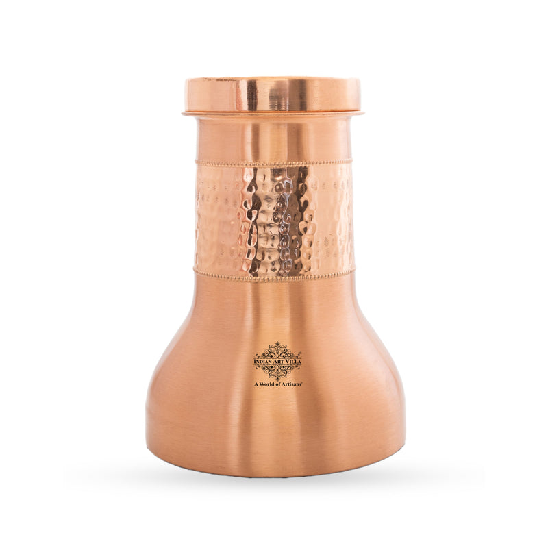 Pure Copper Smooth Hammered Design Lacquer Coated Bedroom Bottle