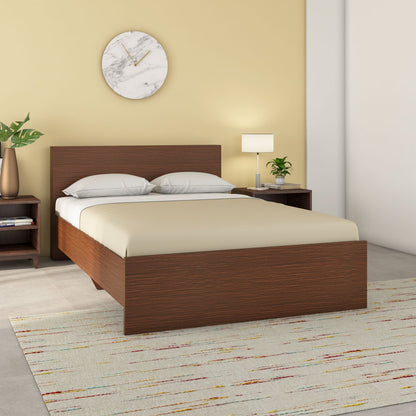 Nilkamal Arthur Plus Double Bed (Legno Oak Dark)