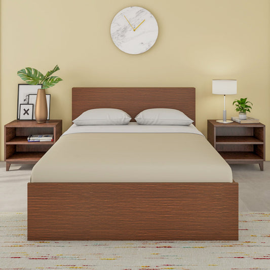 Nilkamal Arthur Plus Double Bed (Legno Oak Dark)