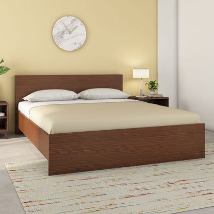 Nilkamal Arthur Plus Queen Bed (Legno Oak Dark)
