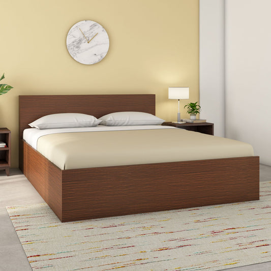 Nilkamal Arthur Plus King Bed With Storage (Legno Oak Dark)